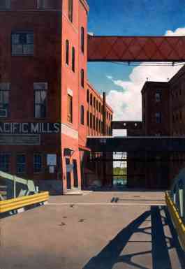 Pacific Mills, oil on canvas, 36 x 30