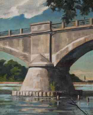 Bridge, oil on canvas
