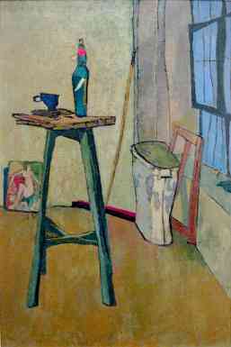 Studio Interior with Stand, oil on canvas, 36 x 24 in. 1945