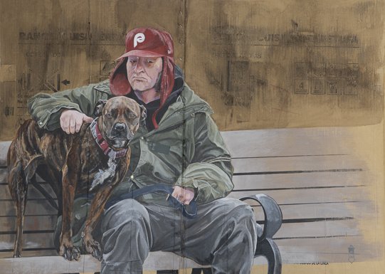 Copley Square, 45 x 62, acrylic on card board