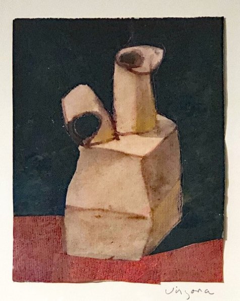 Alone, mixed media, 6.5" x 5"