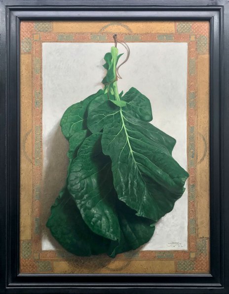 Kale, oil on panel, 29x22