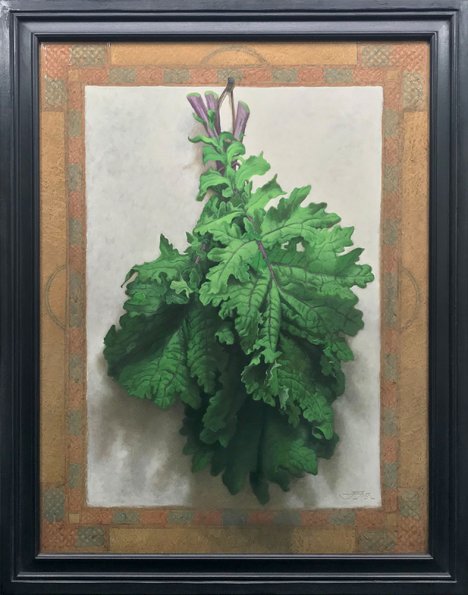 Collard Green, oil on panel, 29x22