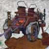 Tarr Cart, oil on board, 16 x 20, 1960