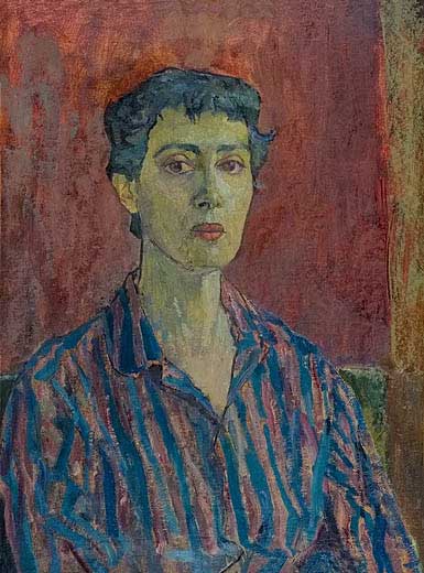 Portrait of Ruth, oil on board, 24 x 18