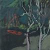 Boat and Trees, gouache, 14 x 11, 1940