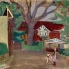 The Red House, gouache, 8 x 7, 1939
