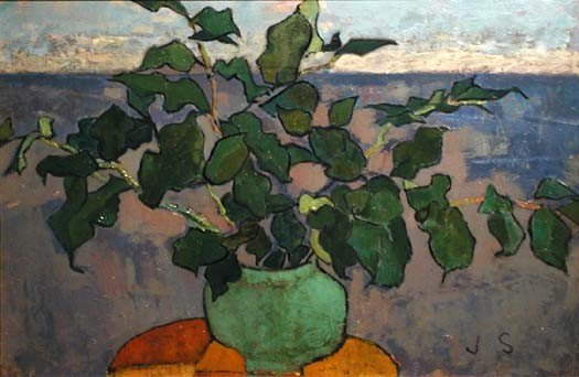 Open Window, oil on board, 18x26, 1955