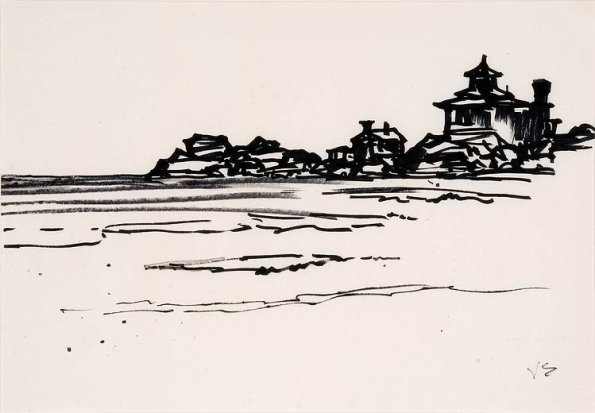 Good Harbor, ink, 11 x 14, 1980