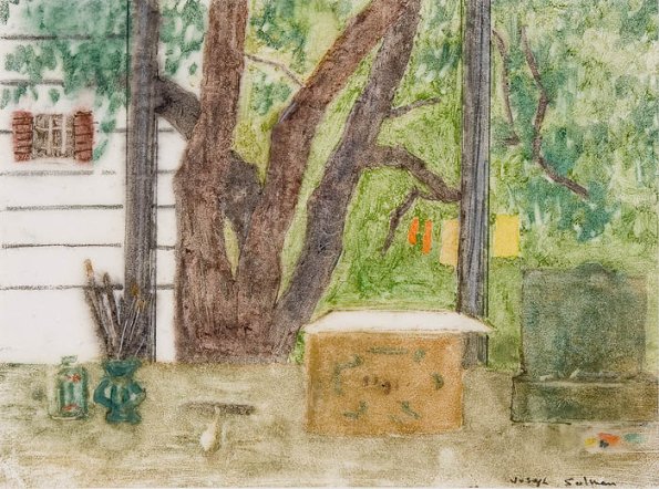 Gloucester Studio, monotype, 11 x 14