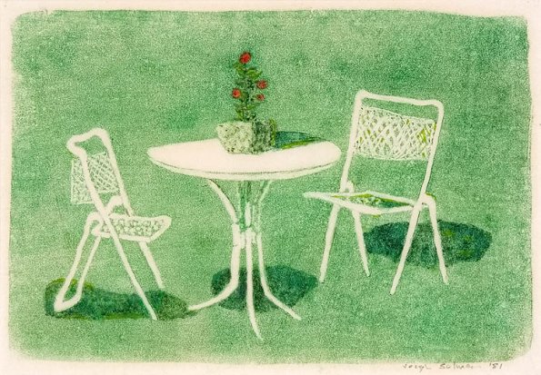 Sculpture, monotype, 12 x 16