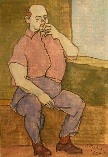 Subway Sketch, 11 1/4 x 7 3/4, 1962