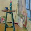 Studio Interior with Stand, oil on canvas, 36 x 24 in. 1945