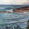 Kettle Cove, After Winter, oil on panel, 24x34