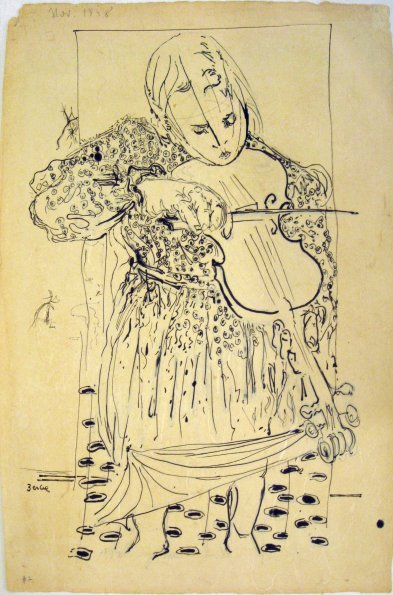 Maria With Violin #2 26x17