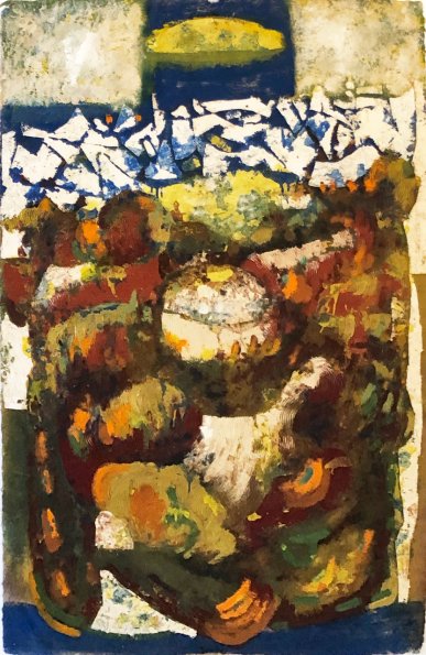 Tundra Series 3, gouache on paper, 40 x 26, 1958