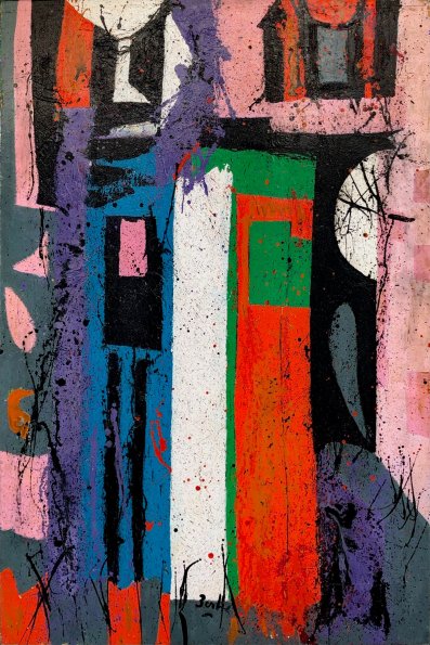 Karl Zerbe, Kingston #2, acrylic on linen, 60 x 40 in.,1960