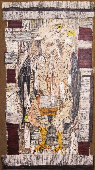 Hawk, Polymer, 35.5 x 19.5