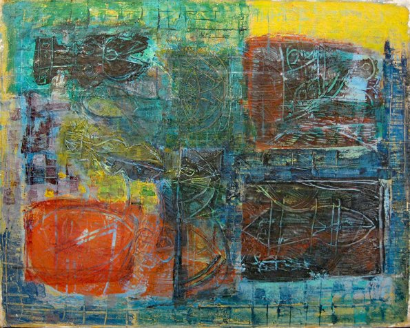 Louis Shanker, Abstract 3, 1944, oil on canvas, 24 x 30 in.