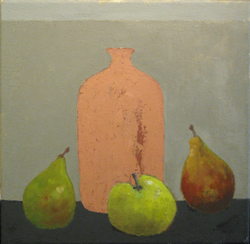 Red Jug, oil on canvas, 12x12
