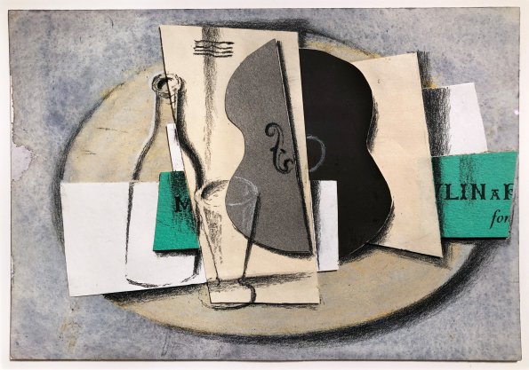 Michael McKinnell, Construction, collage, 7 x 10 in.