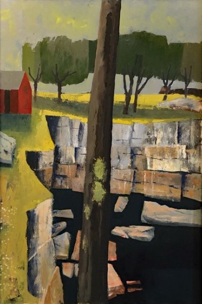 "Michael McKinnell, Dusk, oil on canvas, 36 x 24 in