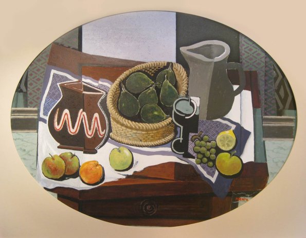 Arrangement, oil on board, 35x50