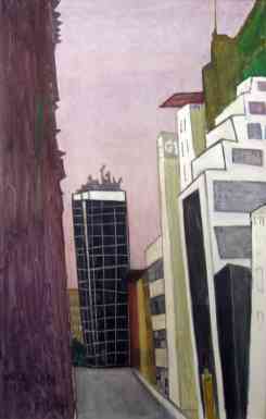 59th Street, oil on canvas, 45x28, 1994