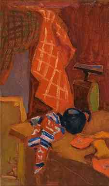 Red Sleepers, oil on board, 20 x 12, 1955