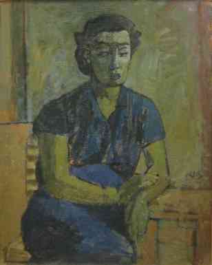 Ruth, oil on canvas, 36x25, 1936