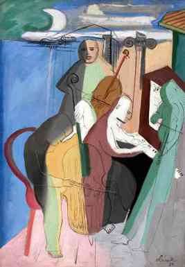 Quartet, oil on canvas, 39 x 27, 1932