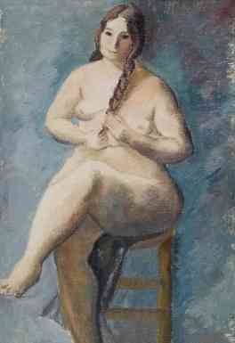 Nude, oil on canvas, 20 x 15, 1927