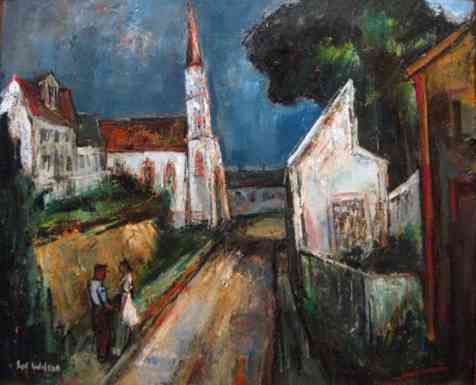 Cleave Street, Rockport, oil on canvas, 16 x 20, 1940
